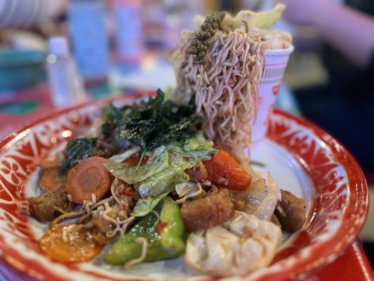 Mee Goreng Kee Mao with Pork Belly