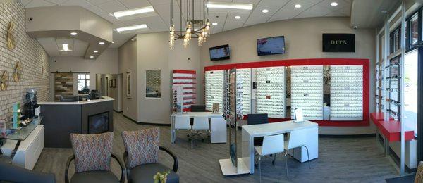 Our beautiful optical and waiting area