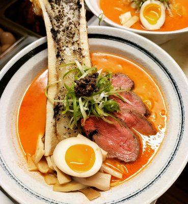 Spicy Ramen with bone marrow