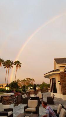 Rainbow from Hertiage Palms Grill Room.