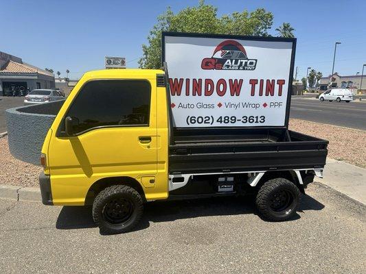 Q's Auto Tint Mini Truck