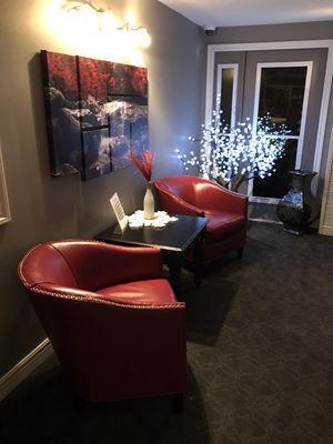 The BrickHouse has lots of seating in the lobby so you can relax and stay a while.... with or without an appointment!