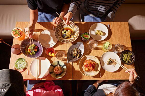 Traditional Japanese "Kaiseki" a la carte dishes available at Kawabun. *Kaiseki courses also available at Kawachiya on the 2nd floor.