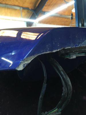 Damage caused by the mechanic.