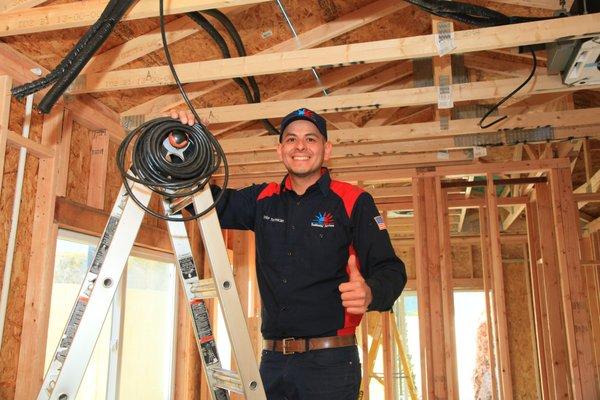 Ductless mini split installation new construction