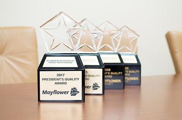 Agent for Mayflower - 2017 Presidents Quality Award winning Mover