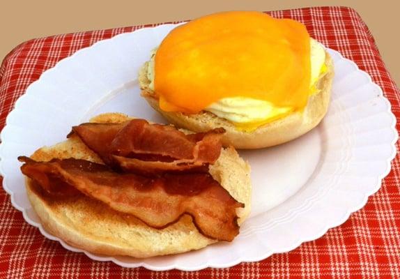 Best Breakfast sandwiches in town. Breakfast any time of the day!