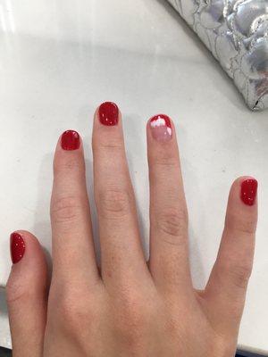 Santa Claus holiday nails!