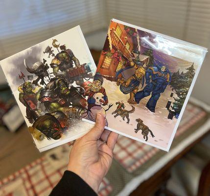 Love these Warhammer Christmas cards!! They're perfect for my Warhammer boys!!