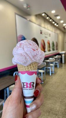 Peppermint birthday ice cream