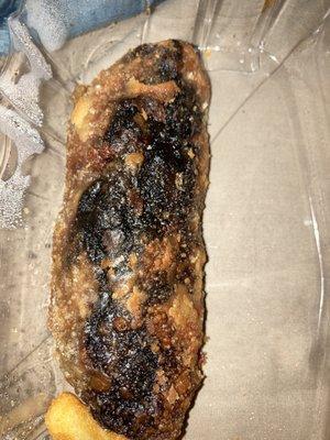 Corn beef eggroll. Burnt to imperfection