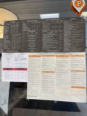 Full menu