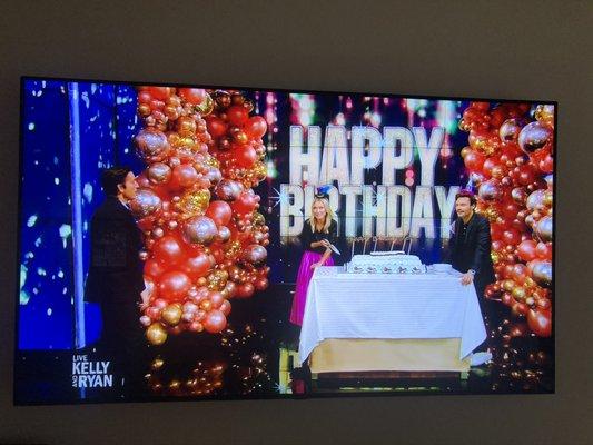 Kelly Ripa Birthday Celebration with Balloon Saloon