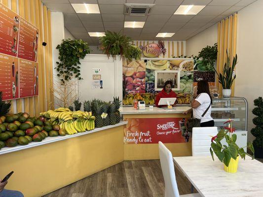 Interior with LOTS of fresh fruit