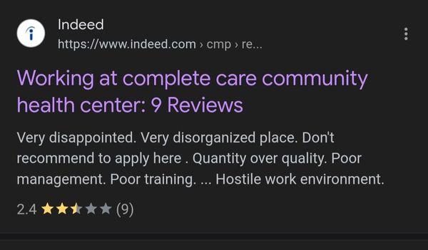 Incomplete, incompetent care for patients, a horrible place to work ... OH MY!