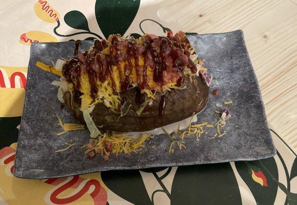 Cowboy 1lb Stuffed Baked Potato. One of our more popular potatoes!