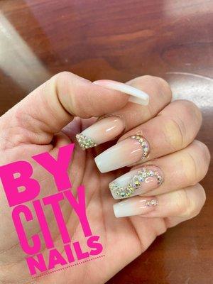 Swarovski crystal nails