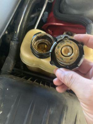 Engine oil and coolant mixing and not blown head gasket?