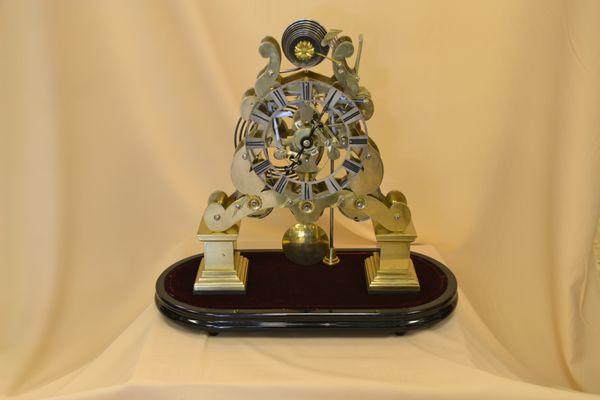 Nested Bell Skeleton Clock