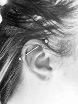 Industrial piercing by Steve