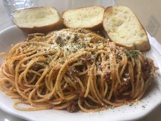 Pasta with meat sauce