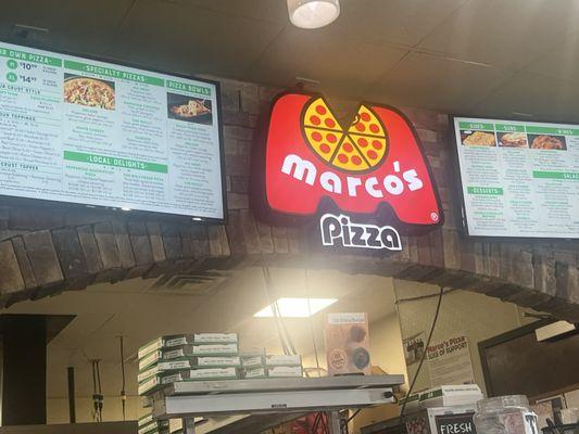 Marco's Pizza menu