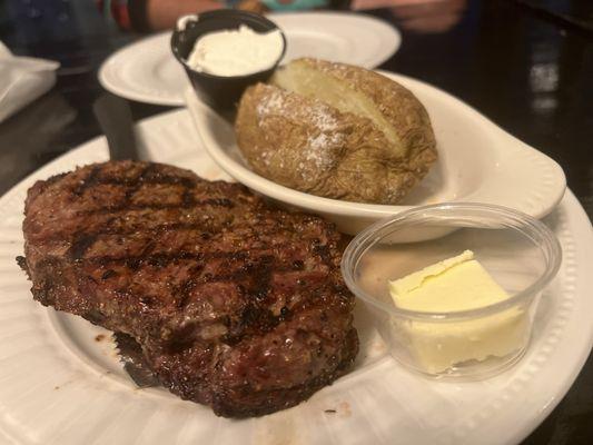 Sirloin with Baked Potato