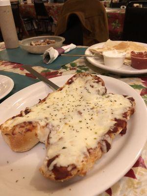 Garlic bread pizza