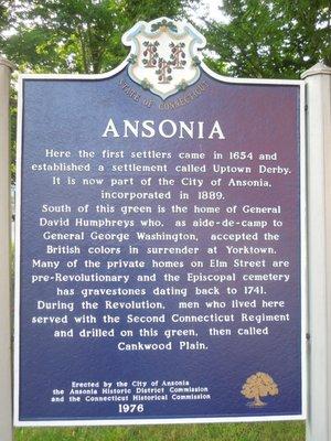 Ansonia Historical Marker