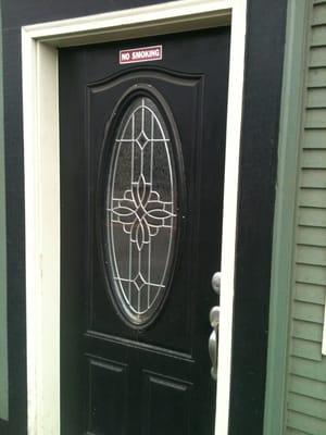 Front Door - "No Soliciting"