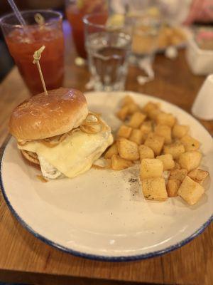 L&L Breakfast Sandwich and a Bloody Mary