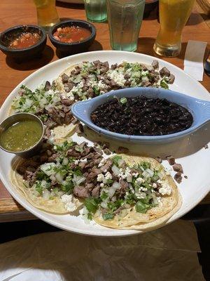 Carne asada tacos