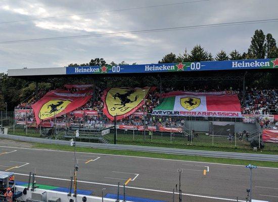 Italian fans at the 2018 Italian GP, view from the Paddock