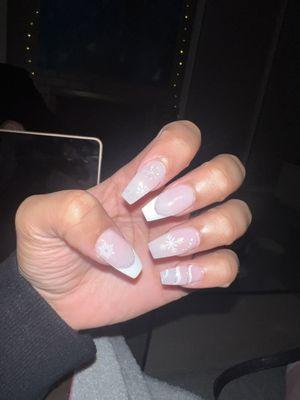 Full acrylic nail set