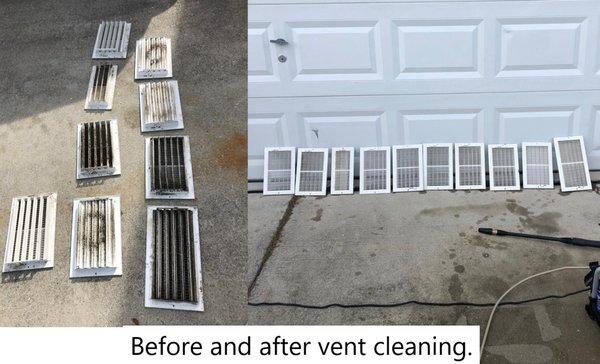 Clean vents!
 #airducts #airvents #randehomesolutions #charlestonsc