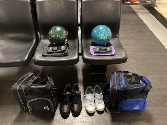 My wife and I purchased this new bowling gear today from Crofton Classic Pro Shop.