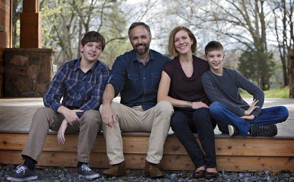 The Robertson Family: TJ, Terry, Amanda, and Townsend.