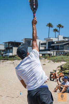 Beach tennis player