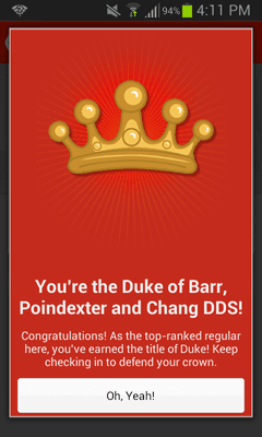 I'm the duke here at Barr, Poindexter, and Chang DDS. The question is, is that a good thing or a bad thing, only time will tell!