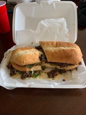 One of the BEST steak tortas around. Add cheese chopped cilantro and sauce on the side. #ThankMeLater