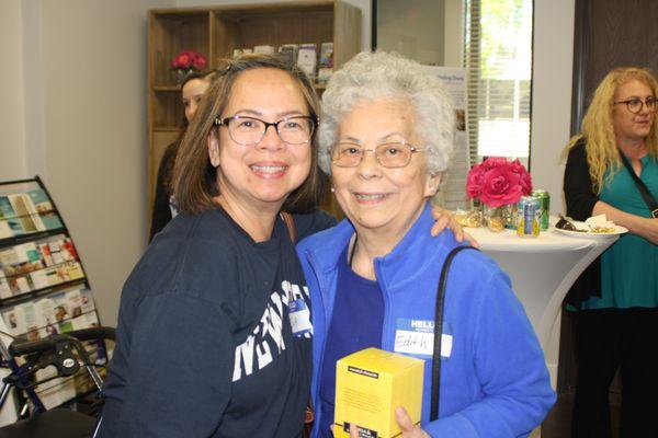 ApexCare Client and Caregiver celebrate Open House