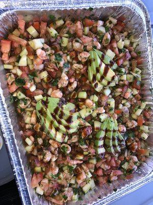 Half tray of ceviche de Cameron !