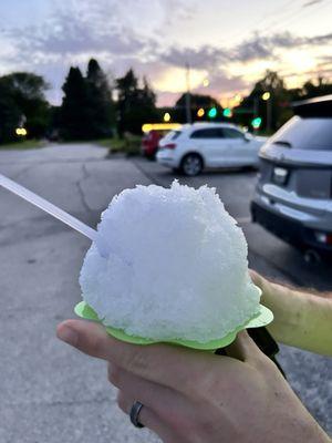 small lemonade shaved ice cream