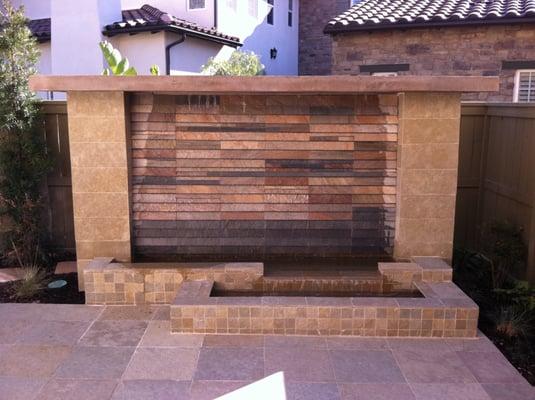 Water wall Designed and Built By Freidin Design and Construction