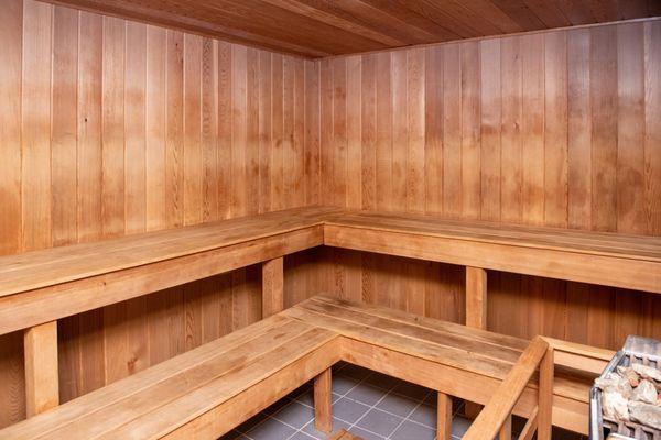 Sauna at Island Health & Fitness Community Corners Location