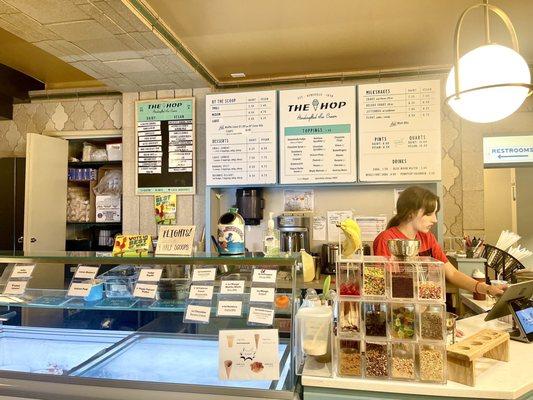 Ice cream shop / one of the food vendors