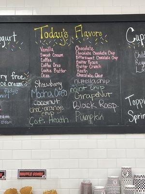 Today's flavors