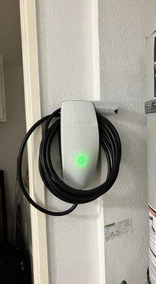 Tesla wall charger installation in my garage