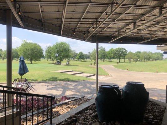 Back patio looking towards course