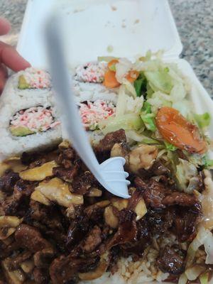 Beef teriyaki bento